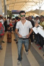 Sanjay Kapoor depart to Goa for Planet Hollywood Launch in Mumbai Airport on 14th April 2015